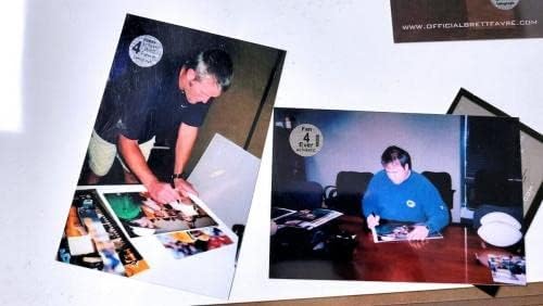 ברט פברה מייק מקארתי חתום על חתימה 16x20 Photo Packers Holo - תמונות NFL עם חתימה