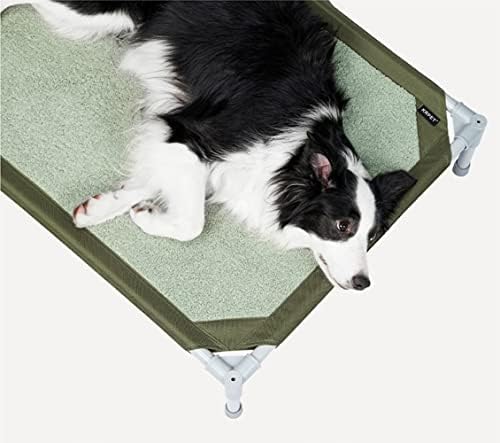 חיית מחמד מיטת כלבים מוגבהת, מיטת חיות מחמד מוגבהת ניידת לשימוש פנים וחוץ, מיטת כלבים חיצונית אטומה למים עם