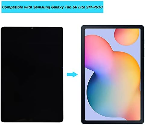 מסך טבליות החלפת VVSialeek תואם ל- Samsung Galaxy Tab S6 Lite SM-P610 SM-P615 עם ערכת כלים