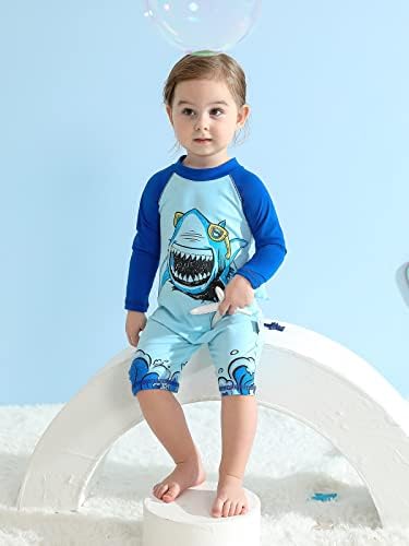 Synpos בגד ים בנים חתיכת בגדי ים בגדי ים פריחה חליפות שחייה לשחייה לתינוק תינוקת פעוט 6 חודשים עד 5 ילדים