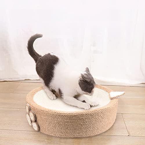 חתול שריטה כרית קערת טבעי סיסל מחצלת חתול מגרד רע עבור מקורה חתולי טרקלין עגול גרדן לחתולים