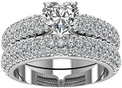 חתונה אירוסין טבעת תכשיטי מתנה לבן אבן טבעת חמוד נוער ילדה תכשיטי טבעות לנשים בעבודת יד גבירותיי