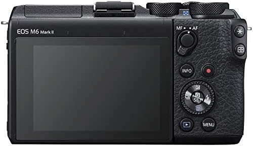 Canon EOS M6 Mark II מצלמה נטולת מראה עם עדשה 18-150 ממ ו- EVF + 4K צג + Pro Mic + 2 x 64GB כרטיס קשוח +