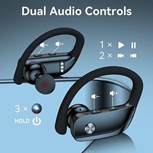 אוזניות אלחוטיות עבור אוזניות Bluetooth של LG Velvet 48 שעות משחקות אוזניות ספורט אחוריות עם