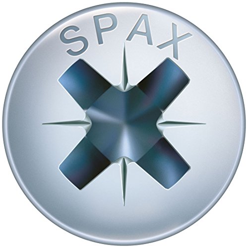 SPAX 0231010350255 בורג אוניברסלי, 3.5X25 ממ, חבילה של 1000, פיליפס Z2, ראש עגול למחצה, חוט מלא, 4CUT,