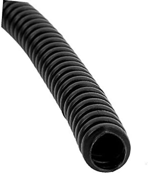 X-deree 10 ממ x6.5 ממ צינור צינור גלי גלי גמיש 14.76 רגל שחור (10 ממ x 6,5 ממ טובו גמיש דה מנגוארה קורוגדה