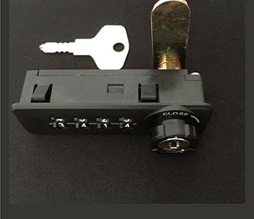 WTAIS שילוב ארון ארון מצלמת מנעול 3-4 ספרות עם מפתח איפוס לתיבת תכשיטים של מגירת משרד דלתות MS514 1 יח '