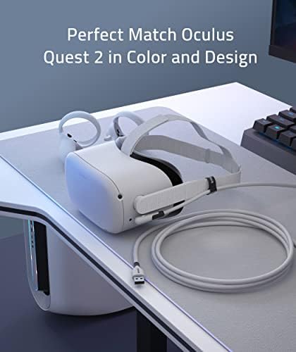 כבל קישור Syntech 16ft עם מארז נשיאה קשה תואם ל- Oculus Quest 2